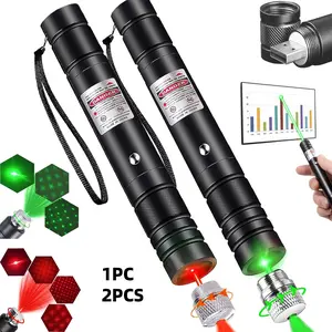 USB Rechargeable Multifunctional Portable Laser Pointer with Detachable Star Cap, Ideal for Professional Speeches, Astronomy, Outdoor Adventures, Handheld Laser Pen