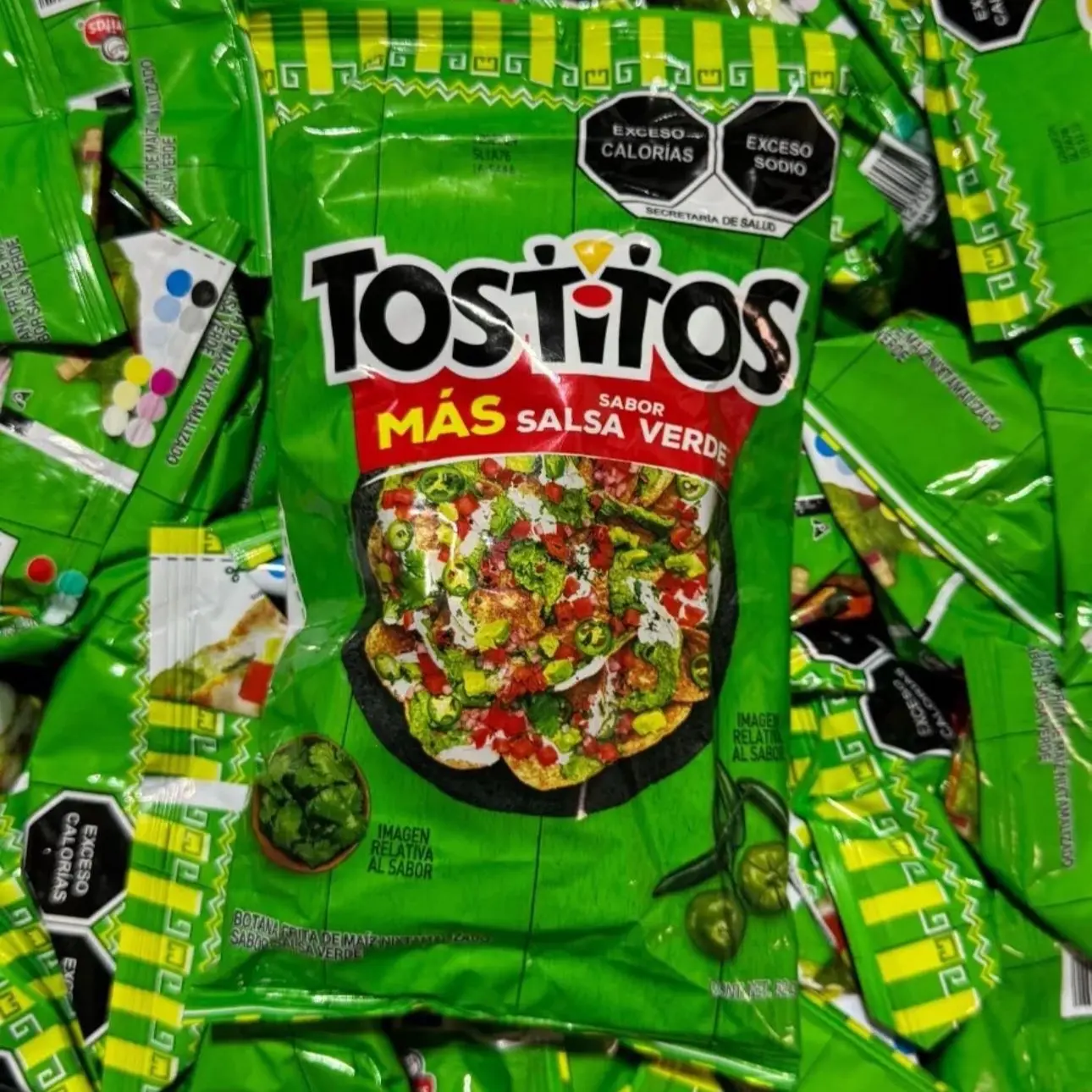 Tostitos Salsa Verde Snack Pack - Compact Corn-Made Small-Bag Crunchy Chips, Salty & Savory Mexican Snacks for All Ages