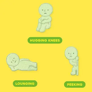 Smiski Embroidery Sticker Vol. 1