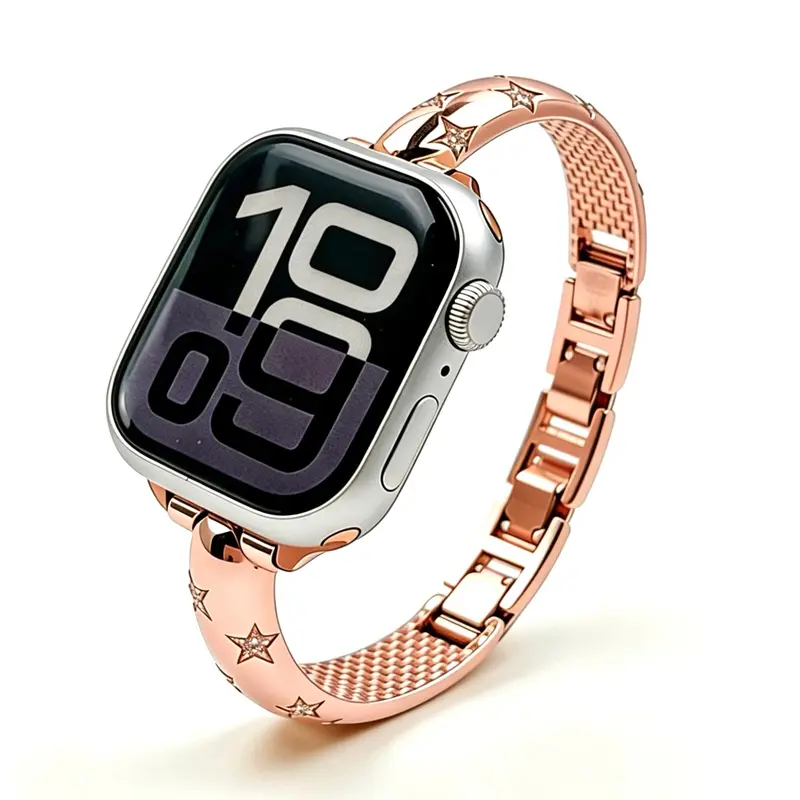 Firsting Gold Star Rhinestone Apple Watch Band for Women  display picture 1