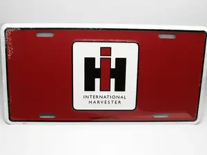 Officially Licensed HI International Harvester License Plate, Car Accessories, Perfect Gift - Lightweight Aluminum, Pre-Drilled holes, Easy Installation