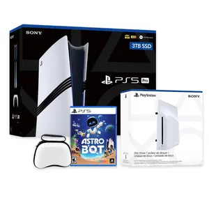 PlayStation 5 Pro 3TB SSD Console with Disc Drive, Wireless Controller and Case, ASTRO BOT - CFI-7019 PS5 Pro