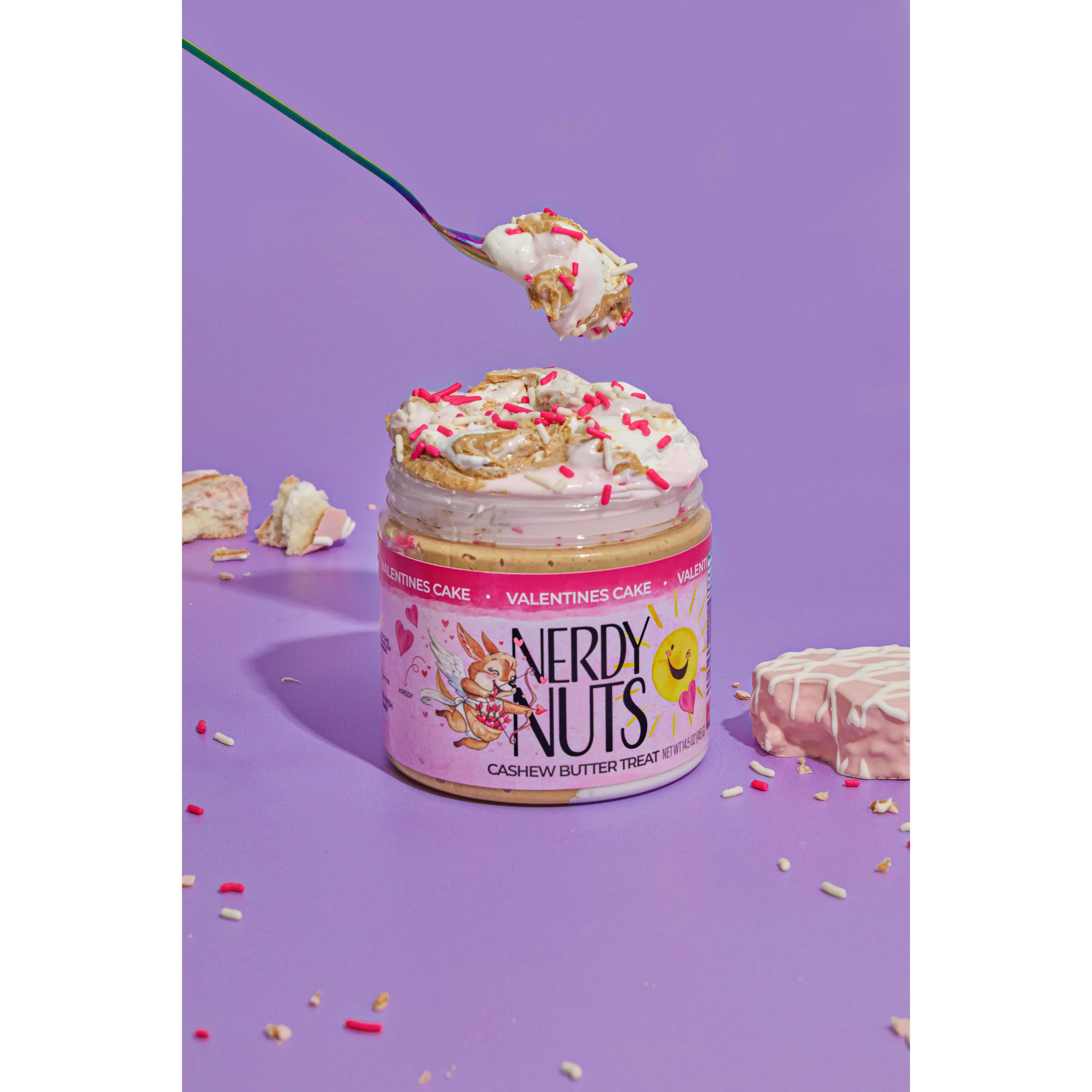 Valentine Cake Cashew Butter Treat