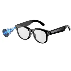 AI Glasses for Women,with 2MP Camera Anti-Shake, Hands-free Video Recording Smart Glasses Real Time Translation, Voice Assistant, Bluetooth Calling, Music Control,290Mah Battery, 39G Lightweight, 2Lenses Sunglasses Easy-to-Use Wearable