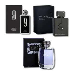 Afnan 9PM, Armaf Club de Nuit Intense & Rasasi Hawas - 3x100ml Eau de Parfum Set for Men