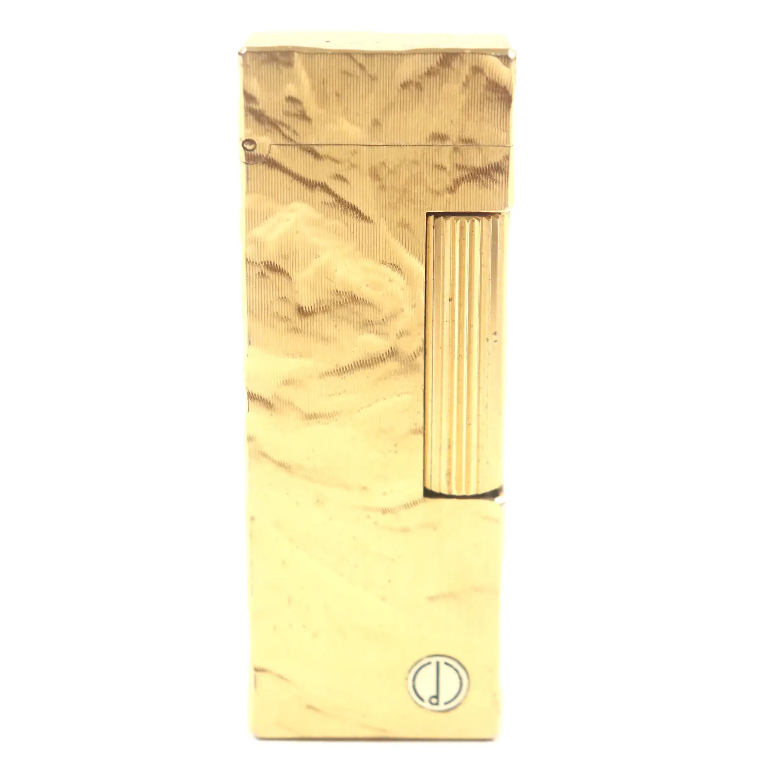 Pre-owned Dunhill Stainless Small Leather Goods Square All over Pattern Lighter