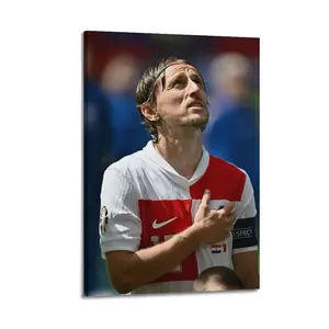 Luka Modric Canvas Poster Painter Living in Art Deco Strong Wall Design Painting Hallway Bedroom Living Room Decorated Poster Ornaments Photo