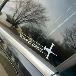 See You Space Cowboy Car Decal, Anime Cowboy Bebop Sticker