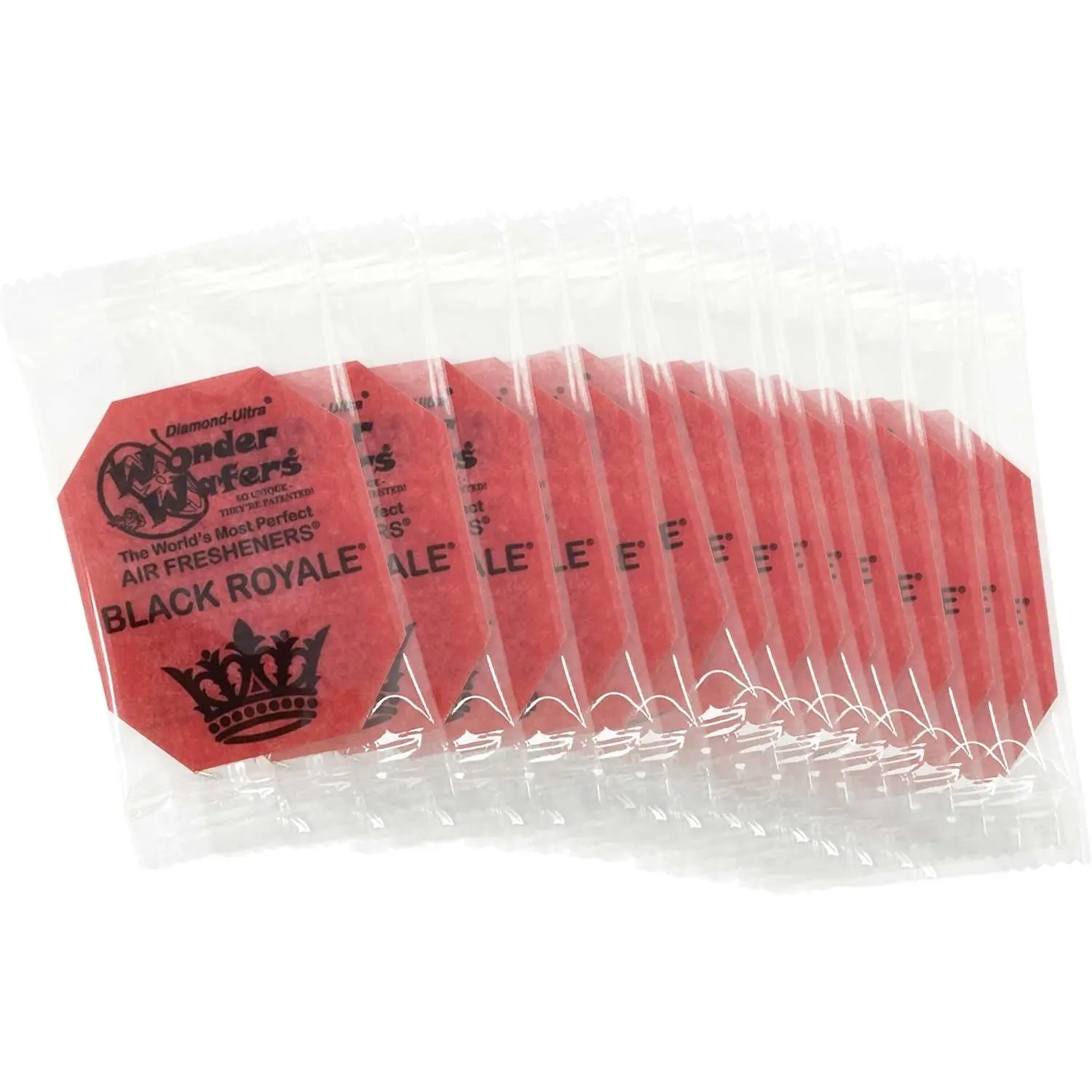 Wonder Wafers - -Ultra Scented  Air Fresheners - Individually Wrapped (15 Per Pack) (Black Royale)