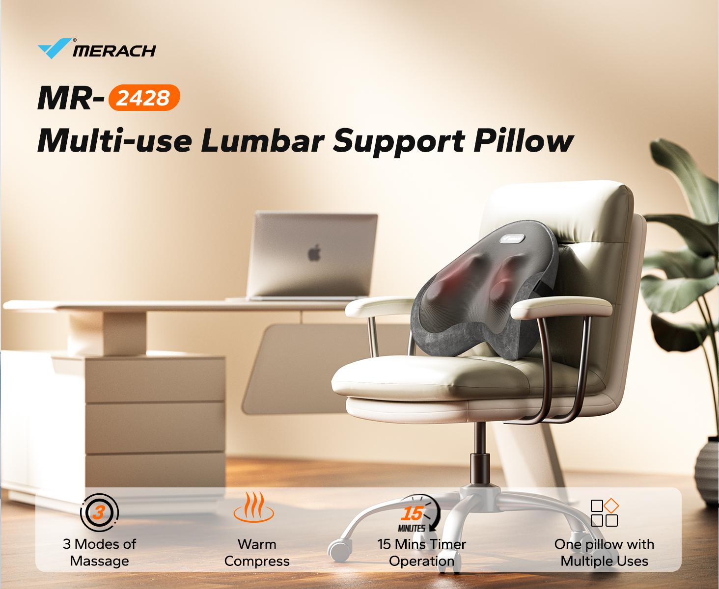 MERACH Portable and Powful Shiatsu Heated Back and Neck Massage Multifunction Deep Tissue Pillow for Back Shoulders Legs Foot Body Muscle Pain Relief Use at Home Car Office TikTokShopBlackFriday SpringStatements