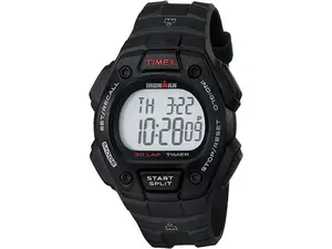 Timex T5K822 Mens Ironman Classic 30 Full Size Watch, Black & Red Accent