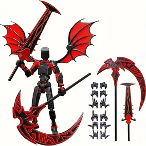 Titan 13 New Star Figure Set, Multi-Jointed 3D Printed Collection Figures, Desktop Decor, Mixed Colors, Entertainment Collectibles Accessories