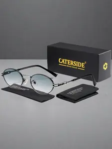 Unisex Oval Sunglasses PC+ Metal Frame Uv400 Protection, Casual Style Suitable for Driving Beach Party Outdoor Sports Fashion