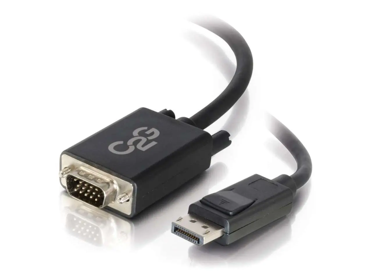 C2G 54332 DisplayPort Male to VGA Male Active Adapter Cable, TAA Compliant, Black (6 Feet, 1.82 Meters)
