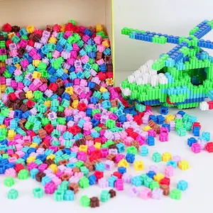 1000pcs Bagged Creative Building Blocks Set, Office Stress Relief DIY Fun Assembly Toy, Small Particles Basic Construction Blocks, Birthday Christmas Gift