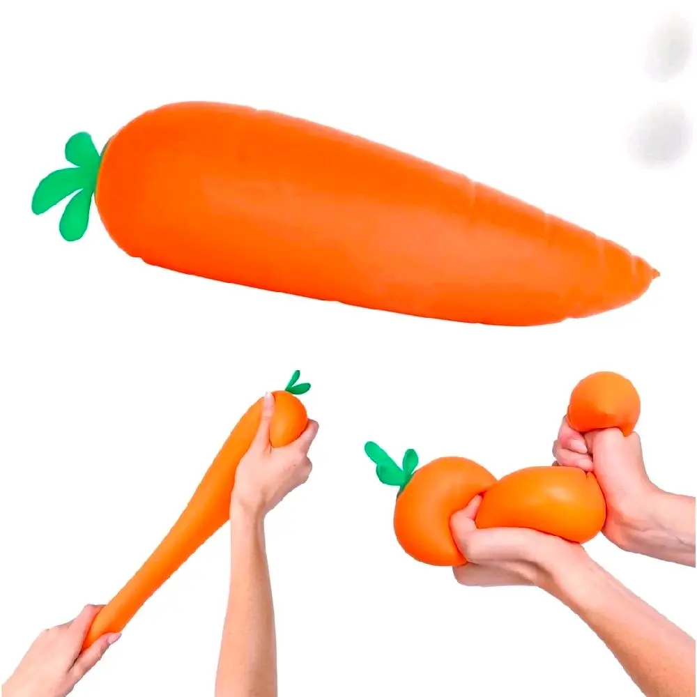 Toymendous Jumbo Squishy Carrot, Soft Sensory Stress Toy