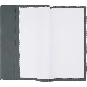 2 Pack X-Large 14''x11''   Polishing Cloths,  Silverware Cleaning Cloth for 925 , , Double Layer Polishing Puff Cloths Grey