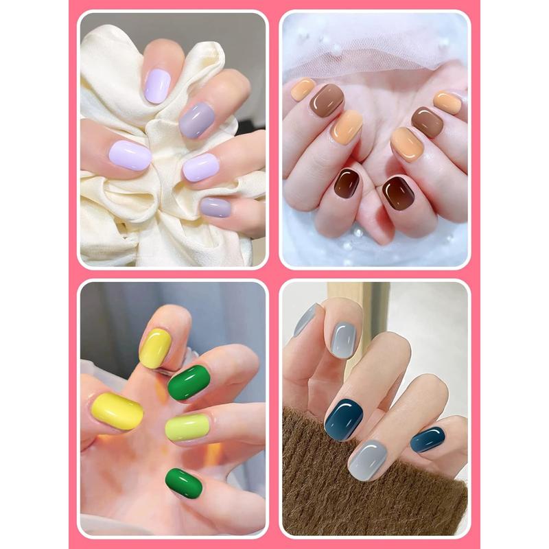 288 Pieces Kids Short Matte Press on Nails, TOROKOM Children Fake Nails Acrylic Nails Art Tip for Kids Short Square Full Cover Fake Nails for Women Girls (12 Matte Colors)