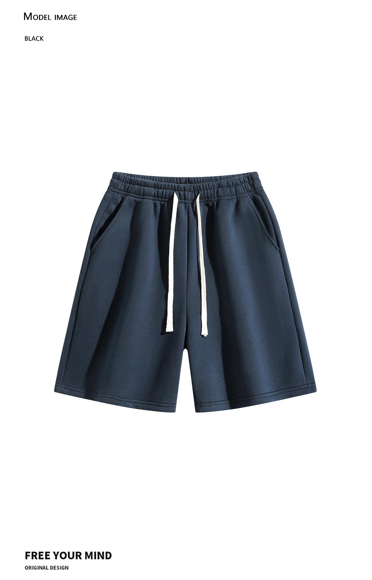 3-Pack Men's Shorts: Men's shorts, men's mid-thigh shorts, men's cotton shorts. Loose straight fit with an elastic drawstring waist; contains 40% cotton. Soft, skin-friendly solid-color casual shorts—suitable for home wear, walking around, workouts/runnin
