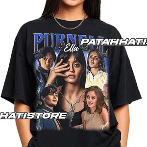 Limited Ella Purnell Vintage T-Shirt, Gift For Woman and Man Unisex T-Shirt