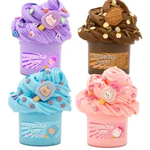 Ice Cream Cup DIY Butter Slime Kit, Ice Cream Cup Scented Non-sticky Slime, Soft Sludge Toy, Squishy Maker, Squishy Series, Birthday Party Favor, Classroom Rewards