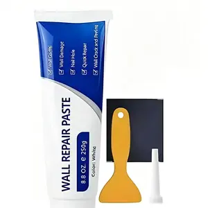 250g Wall Mending Agent Quick-drying Waterproof Drywall Patch Repair Kit Heavy Duty Multi-functional Paste Adhesive Concrete Sealant for Nail Hole & Moisture Damage