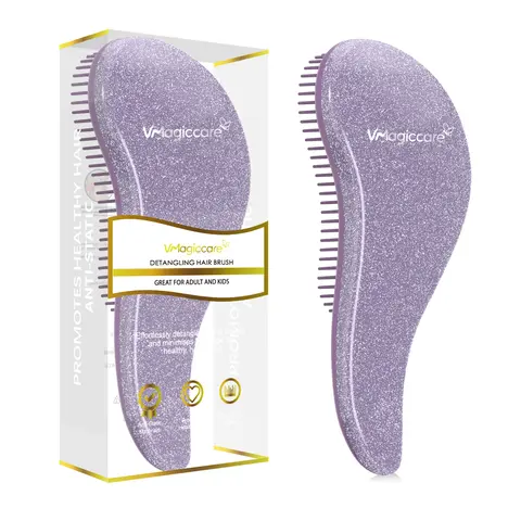 VMAGICCARE Detangling Brush for Women, Men & Kids- Anti-Static & Promotes Healthy Hair - Ideal for Wet & Dry Hair - Versatile Use for All Hair Types