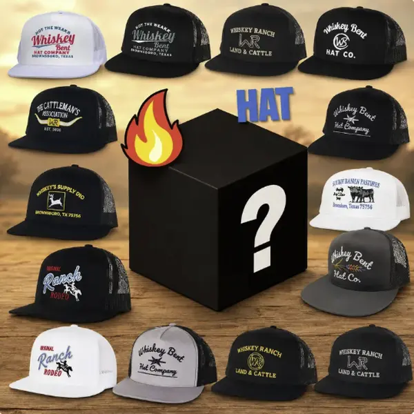 [BEST 2026] One Hat Sent Whiskey Bent Hat, Ranch Rodeo Snapback Hat, Embroidered random hat, Snapback, Mesh hat, Cotton Snapback