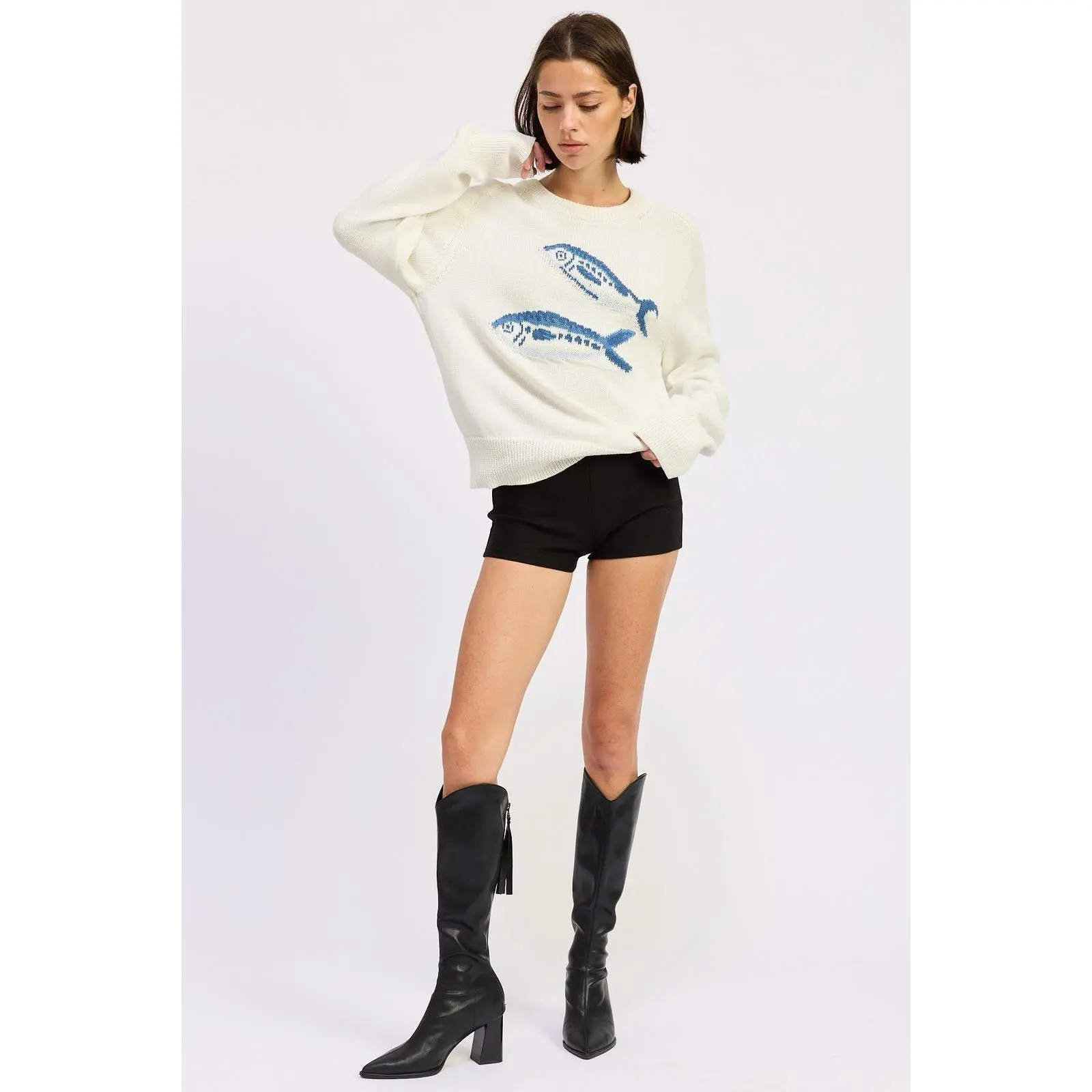 Sardine Intarsia Sweater