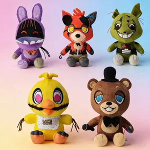 New Arrival Withered Bonnie Series Pirate Dog Plush Doll Collectible Trendy Toy Desktop Ornament Room Decoration Gift