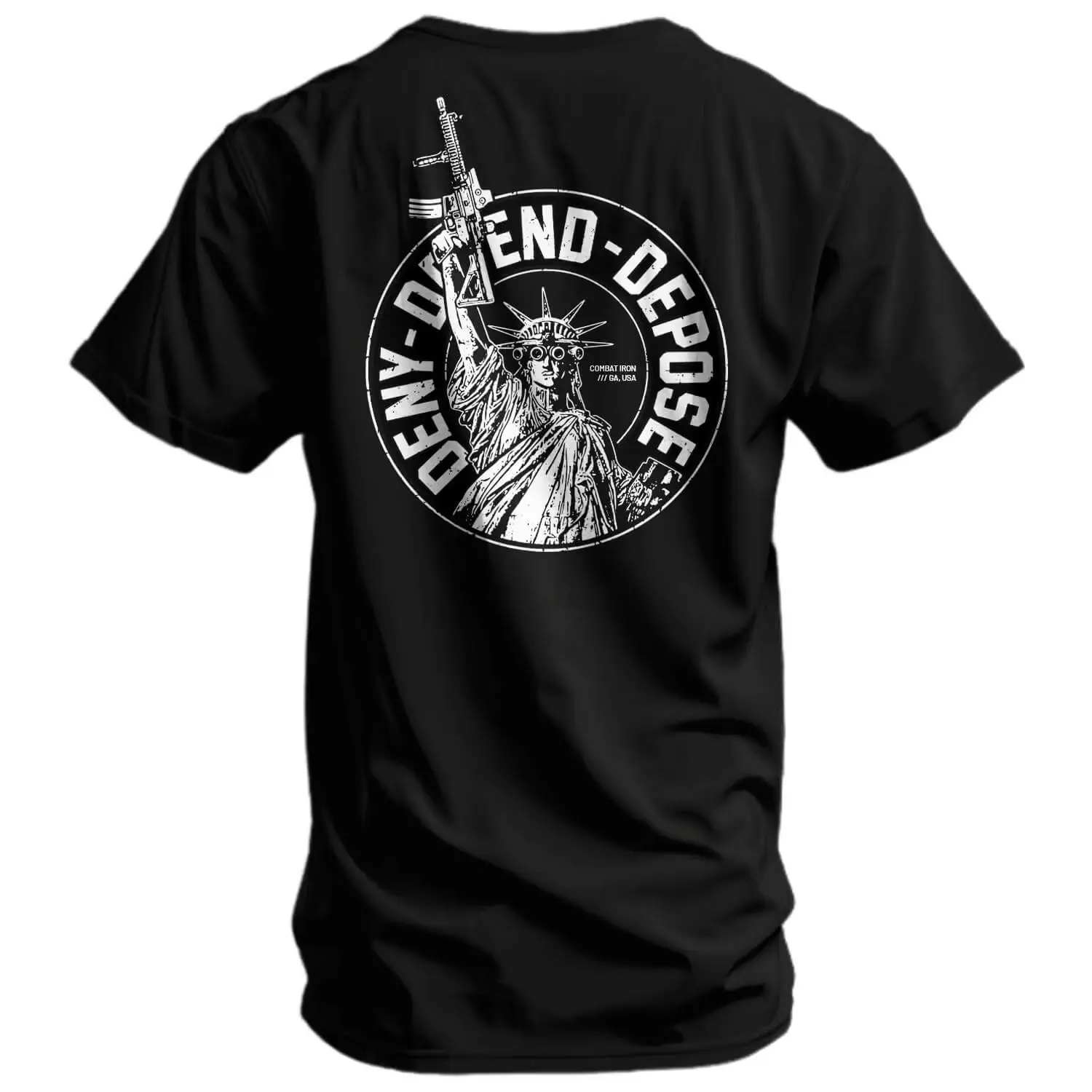 Deny Defend Depose Men's T-Shirt, Bold Statement Graphic Tee, Political Slogan Shirt, Casual Streetwear Top, Gift for Men