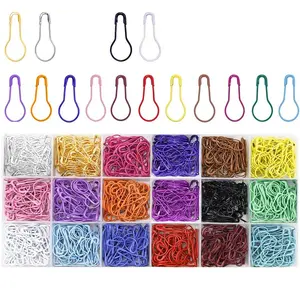150pcs Safety Bulb Pins,10 Colors Calabash Crochet Stitch Markers, Metal Safety Pins for Knitting and DIY Project, Sewing Accessories and Supplies, Sewing Supplies Crafts