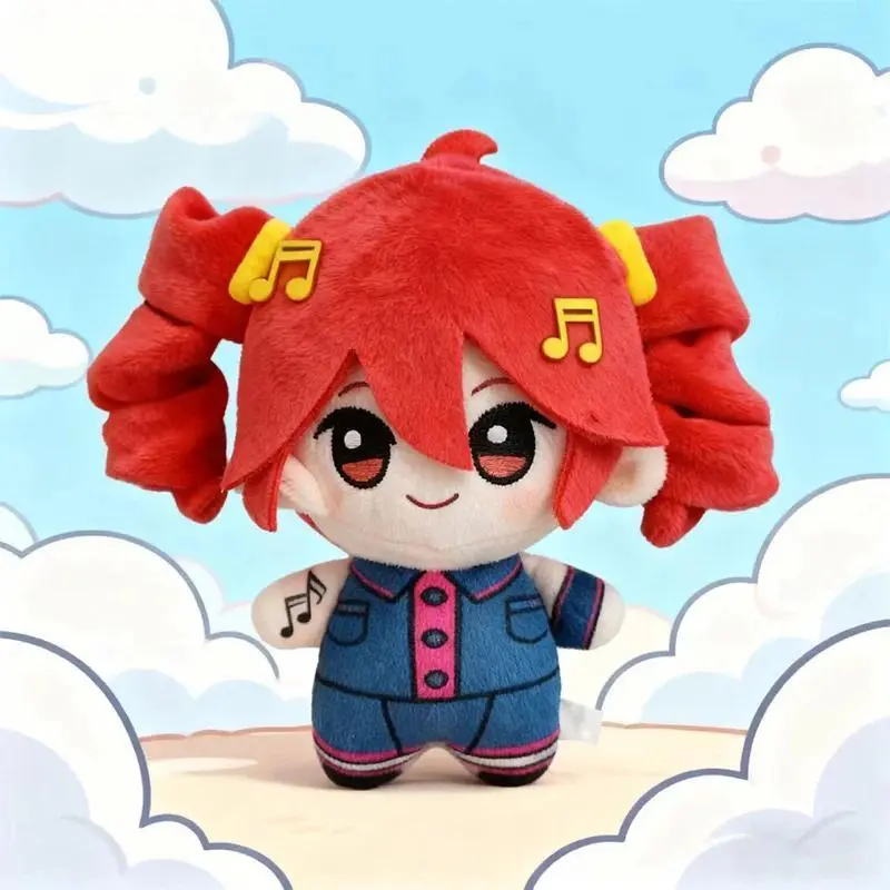 10cm Japanese Anime Kasane Teto Soft Plush Toy, 100% Brand New PP Cotton Cute Doll, Sea Star Stuffed Figure for Fans' Birthday Gifts