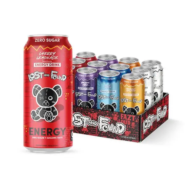Lost and Found Energy Drinks Sugar Free - Zero Sugar with Amazing Taste, 150mg of Caffeine, 1g of Taurine, + Electrolytes - Great Tasting Flavors