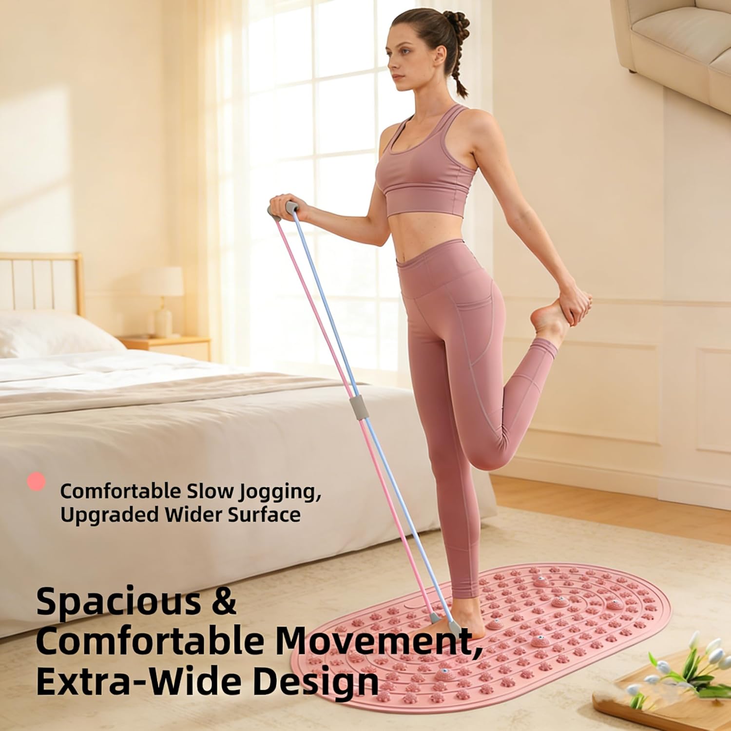 Ergonomic Silicone Foot Pressure Relief Pad with Magnetic Disc,Portable Foot Massage Mat for Home Fitness, Yoga & Daily Comfort