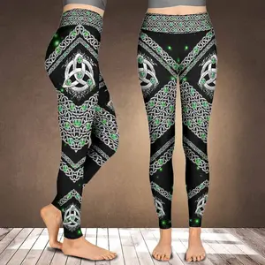 Celtic Knot Green Irish All Over Print 3D Legging
