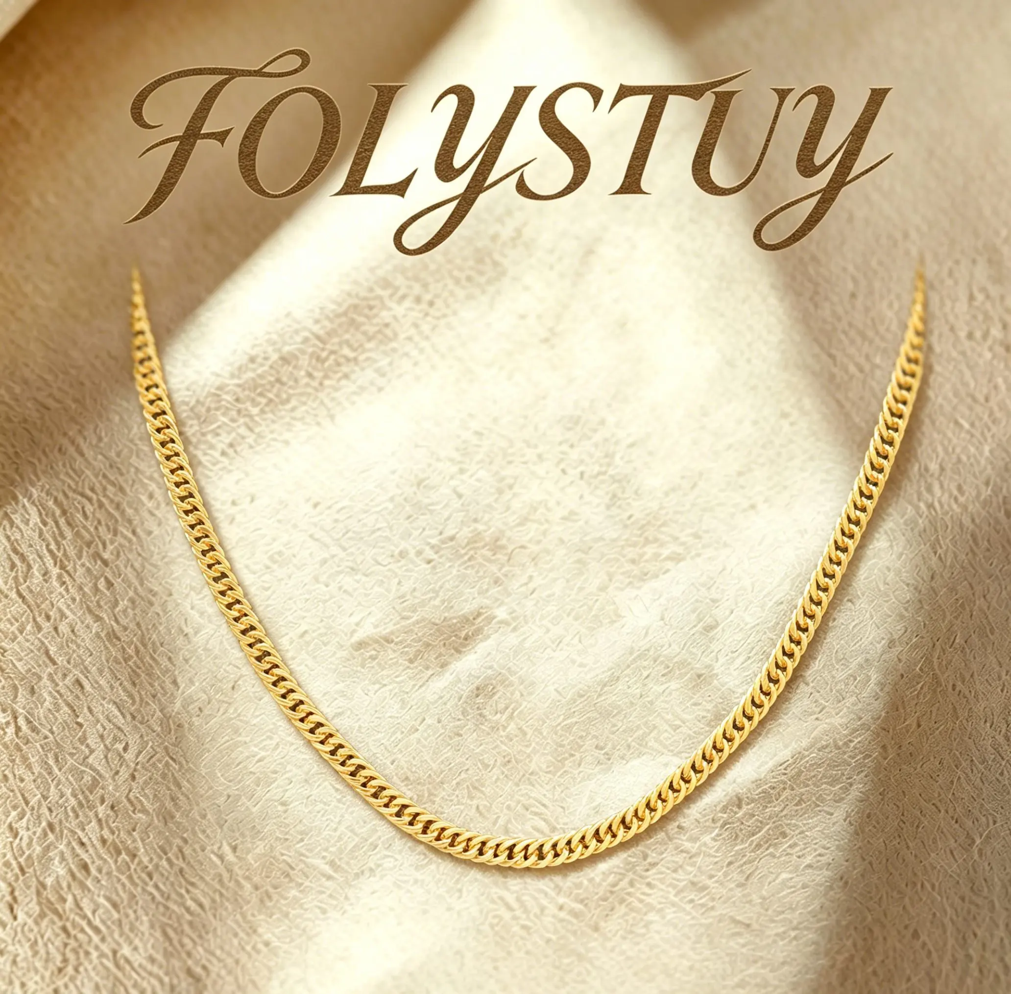 [27.5inch by 8mm Cuban Chain Necklace]【FOLYSTUY (Y132)】Trendy Hip - Hop Style Jewelry  Necklace