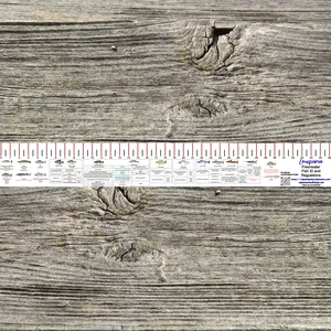 LOUISIANA FRESH WATER RULER 36 INCH FISH ID AND STATE REGULATIONS FISH RULER DECAL