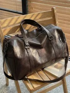 Soft Leather Dry Wet Separated Gym Bag, Fashion Large Capacity Travel Backpack, Luggage Shoulder Crossbody Bag, Casual Sports Bag, Sports Bag, Athletic Bag