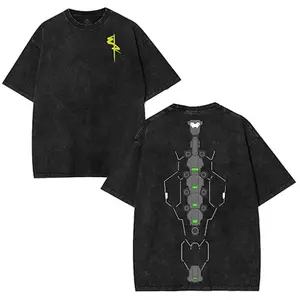 Edgerunner Sandevistan Cyberware Unisex Acid Washed Lightweight Cotton Fabric Menswear, Cyber Punk David Martinez Tee 2691,Gifts for Gamers Cyberpunk Shirt, graphic tee Top Womenswear