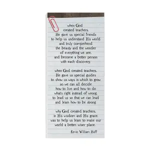 Sincere Surroundings. 12" God Created Teachers.Inspire Board. Sincere Surroundings. 12" God Created Teachers.Inspire Board.