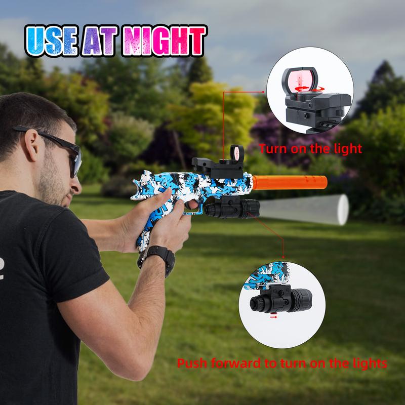2in1 Softball & Gel Beads Toy Gun (Gel Beads not Included)- Indoor and Outdoor Personal Team Shooting Game Toy Gun for Boys and Girls Ages 3+ Toy Christmas,Holiday,Birthday Gifts!