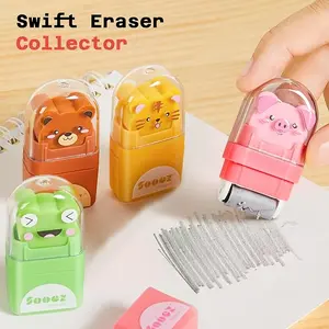 Tortoise Erasers retractable erasers, cleanup roller
