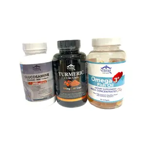 Movimiento & Vitalidad Bundle Supplements - Glucosamine, Turmeric, Omega 3 Fish Oil - Health & Wellness