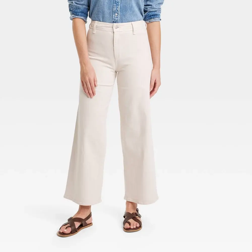 Women's High-Rise Sailor Wide Leg Ankle Jeans - Universal Women's High-Rise Sailor Wide Leg Ankle Jeans - Universal
