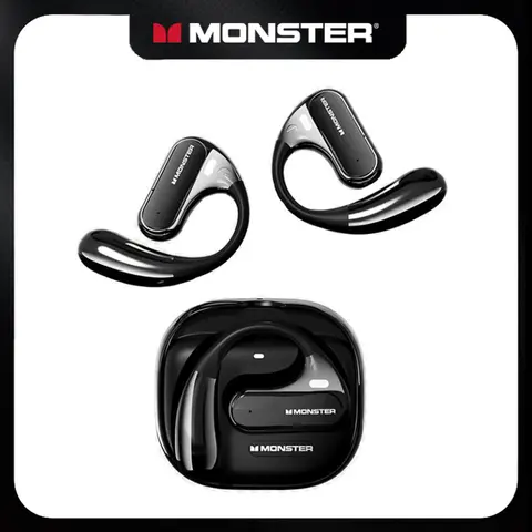 Monster Wireless Earbuds - Bluetooth 6.0 In-Ear Audio & Video Earphones & Accessories, IPX5 Rated Waterproof Sport Design, Deep Bass Stereo Sound, Built-in Mic, Charging Case, Portable for Workout, Outdoor Activities - SummerWins - DealsForYouDays