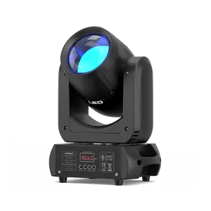 UKING Moving Head Light LED 150W Beam Effect 2° Beam Angle Spotlight 17 Patterns  Rotating Dual Prism DMX512 DJ Stage Light with Large Aperture Lens for Festivals Dances Weddings and Parties