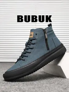 BUBUK Men's Formal Shoes New Arrival, All-Season Business Casual Footwear, Fashionable Trendy Design, Comfortable PU Material, Closed