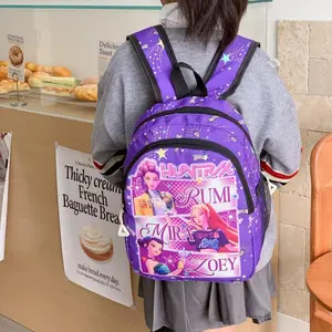K-Pop Demon Hunter Cartoon Backpack, Ultra-Light High-Style Women's Bag, New Design School Bag, Elegant Hanging Accessory