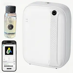 USB Mini Portable Humidifier with LED Light(with 1 bottle of 100ml fragrance), coverage area 1000 square feet, capacity 400ml, hotel-grade fragrance diffuser, cold air technology, suitable for large rooms in the home. Aromatic Citrusy Scent Aromatic Woody